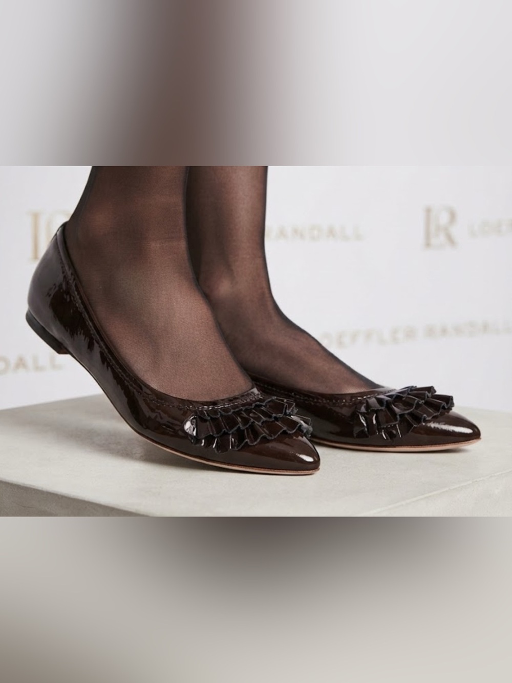 Authentic Loeffler Randall patent leather flats 7